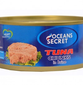 Oceans Secret Tuna Chunks In Brine   Tin  180 grams